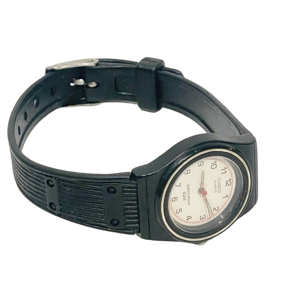 Casio Black Rubber Quartz 50M Water Resistant Watch‎